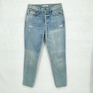 GRLFRND Women's Karolina (6768) High-Rise Straight Jeans in Domenico - Size 27